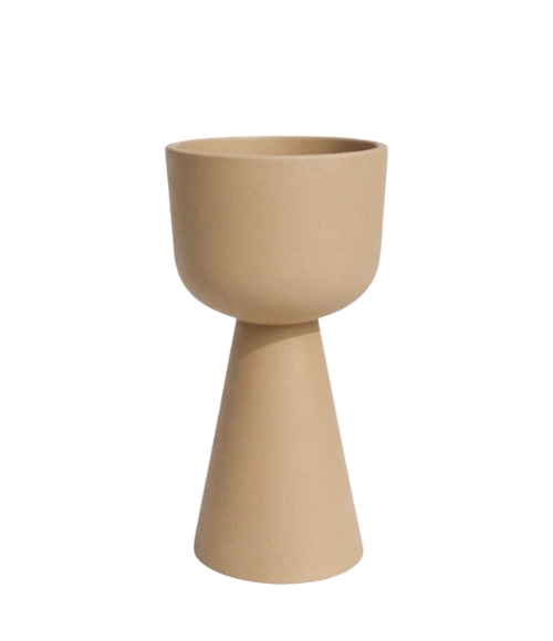 Donica ogrodowa beżowa 80 cm Zendo